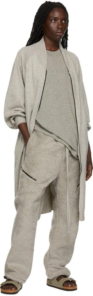 商品Essentials|Gray Knit Long Jacket,价格¥377,第4张图片详细描述