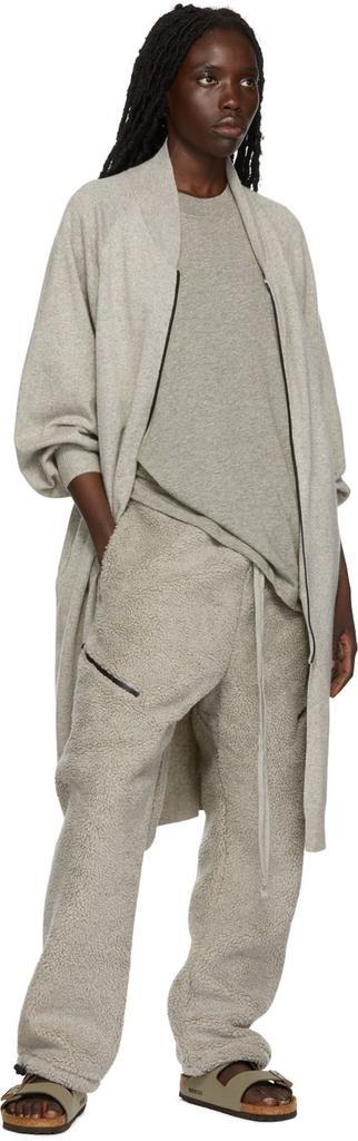 商品Essentials|Gray Knit Long Jacket,价格¥557,第6张图片详细描述