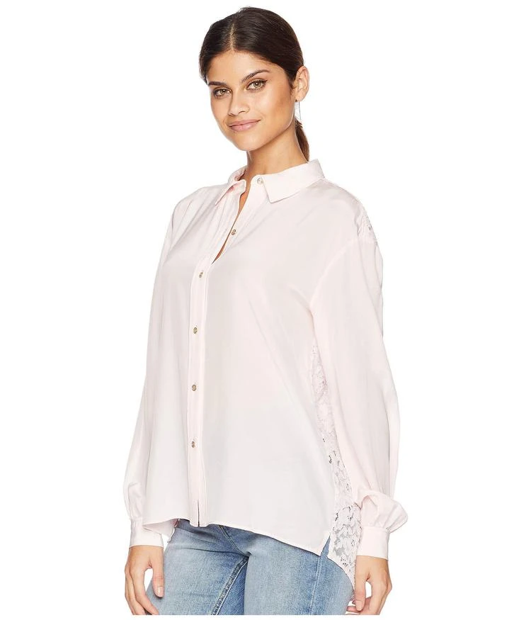 商品Juicy Couture|Soft Woven Silk w/ Lace Back Shirting Top,价格¥256,第2张图片详细描述