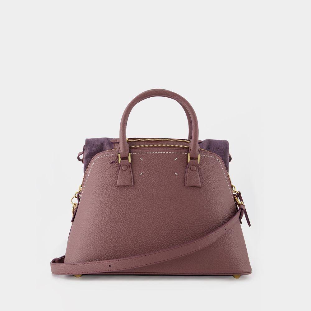 商品MAISON MARGIELA|5Ac Classic Medium Bag in Pink Leather,价格¥21475,第5张图片详细描述