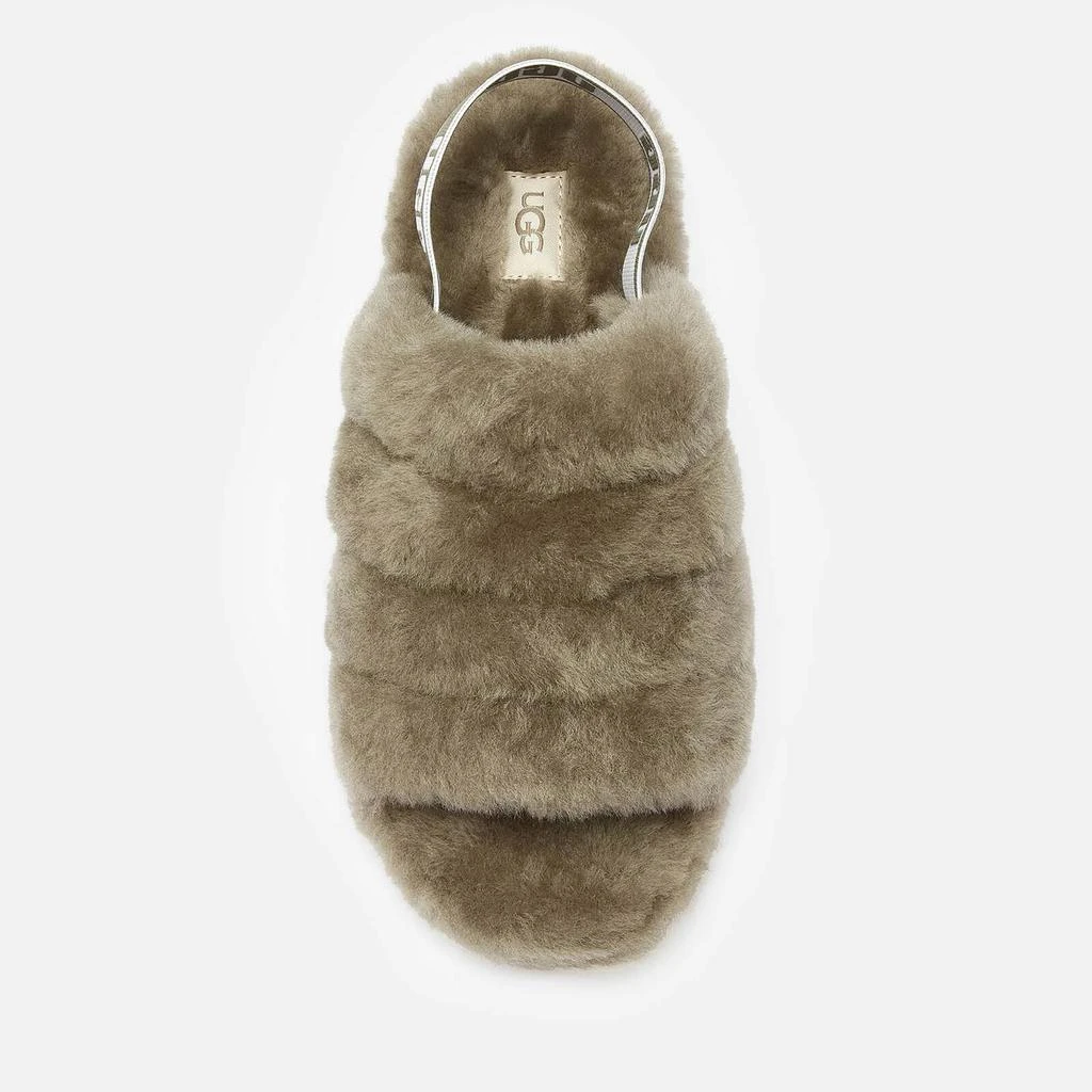 商品UGG|UGG WOMEN'S FLUFF YEAH SLIDE SLIPPERS - BURNT OLIVE,价格¥889,第3张图片详细描述