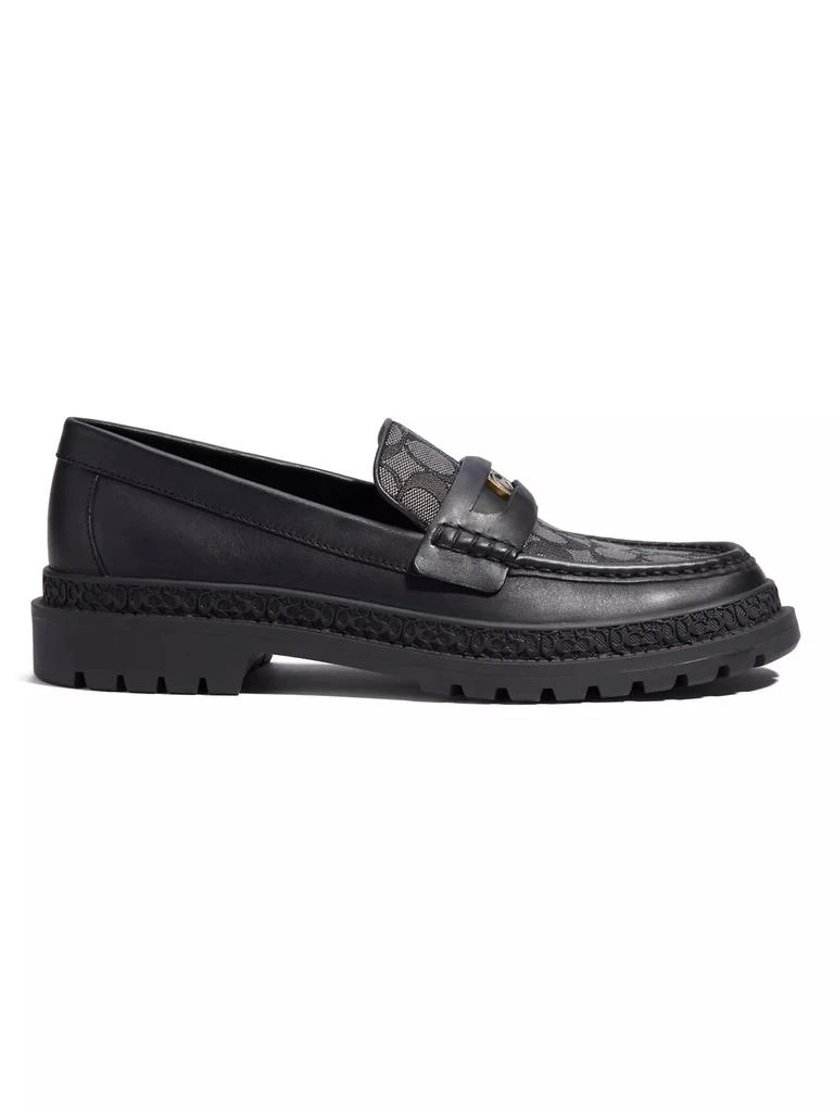 商品Coach|Coin C Coin Signature Leather Loafers,价格¥1031,第1张图片