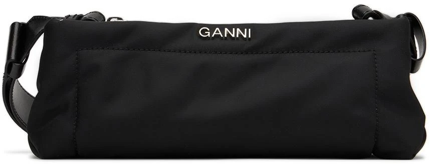 商品Ganni|黑色迷你 Pillow Baguette 单肩包,价格¥1934,第2张图片详细描述