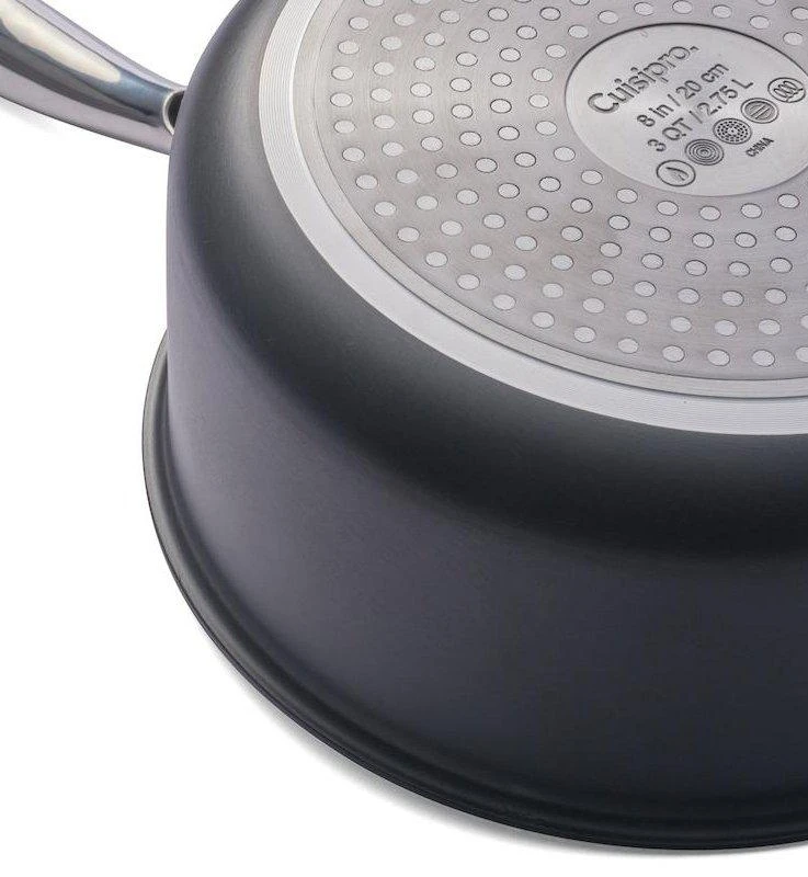 商品Cuisipro|Cuisipro Easy-Release Hard Anodized 3QT/2.75L Sauce Pan,价格¥192,第2张图片详细描述