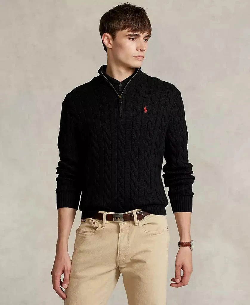 商品Ralph Lauren|男式 拉夫劳伦 绞花针织棉毛衣,价格¥627,第1张图片