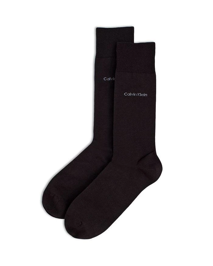 商品Calvin Klein|Giza Cotton Flat Knit Socks,价格¥107,第1张图片