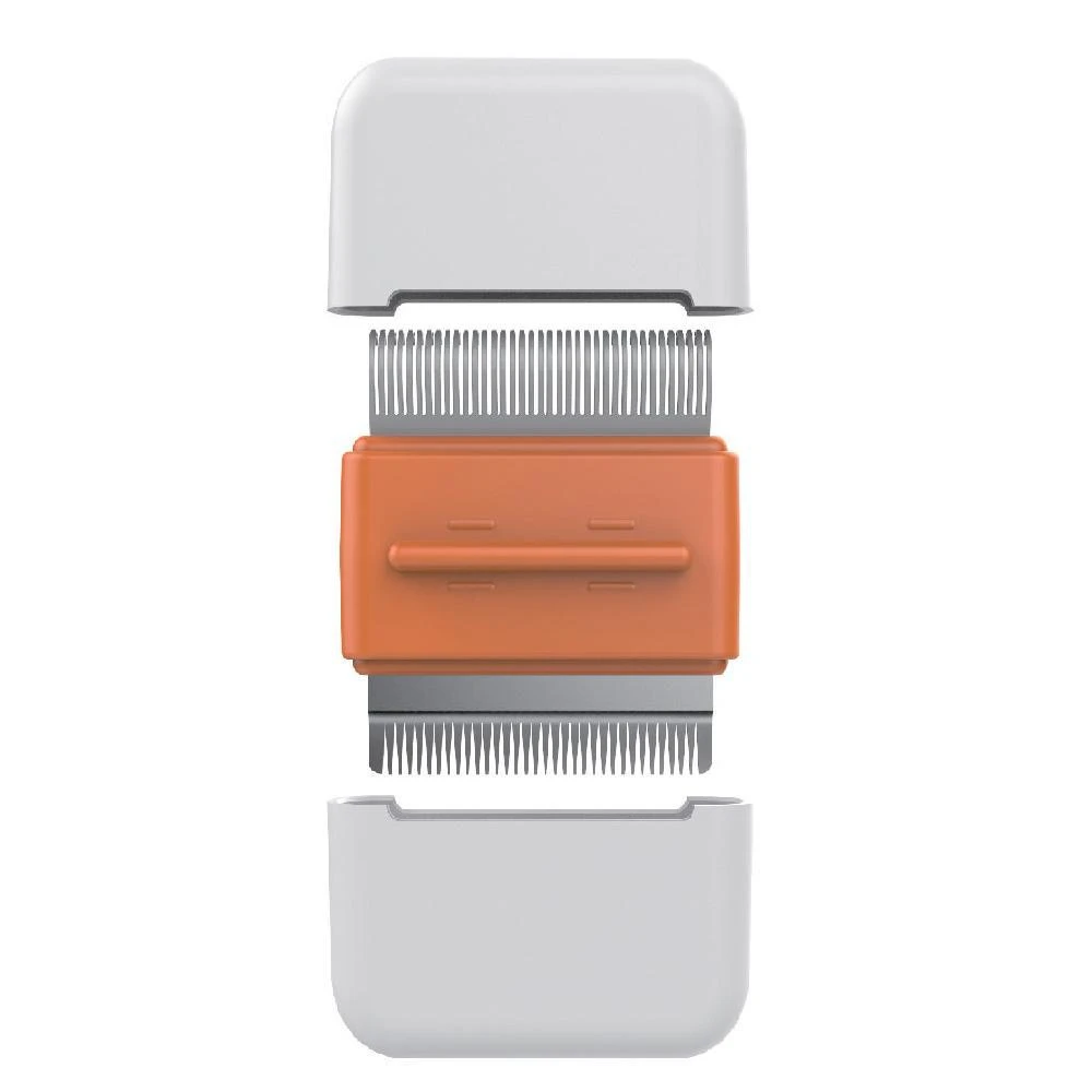 商品Pet Life|'Zipocket' 2-in-1 Underake and Stainless Steel Travel Grooming Pet Comb,价格¥135,第1张图片