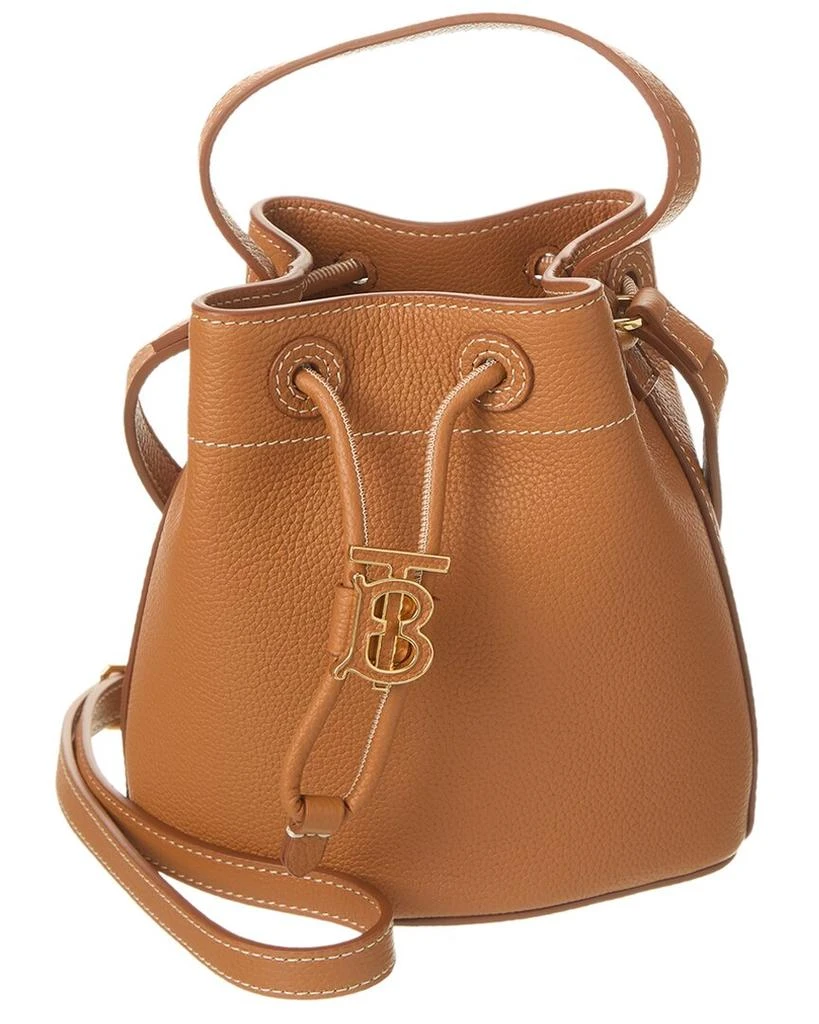 商品Burberry|Burberry TB Mini Leather Bucket Bag,价格¥10304,第1张图片