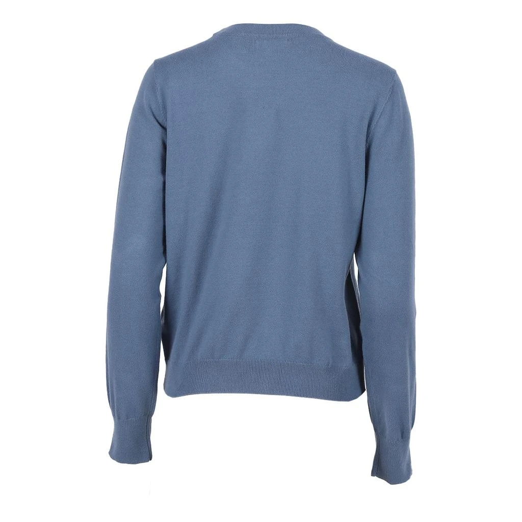商品Calvin Klein|Calvn Klein Women's Monogram Logo Embroidery AT Neck Long Sleeve Crew,价格¥153,第3张图片详细描述