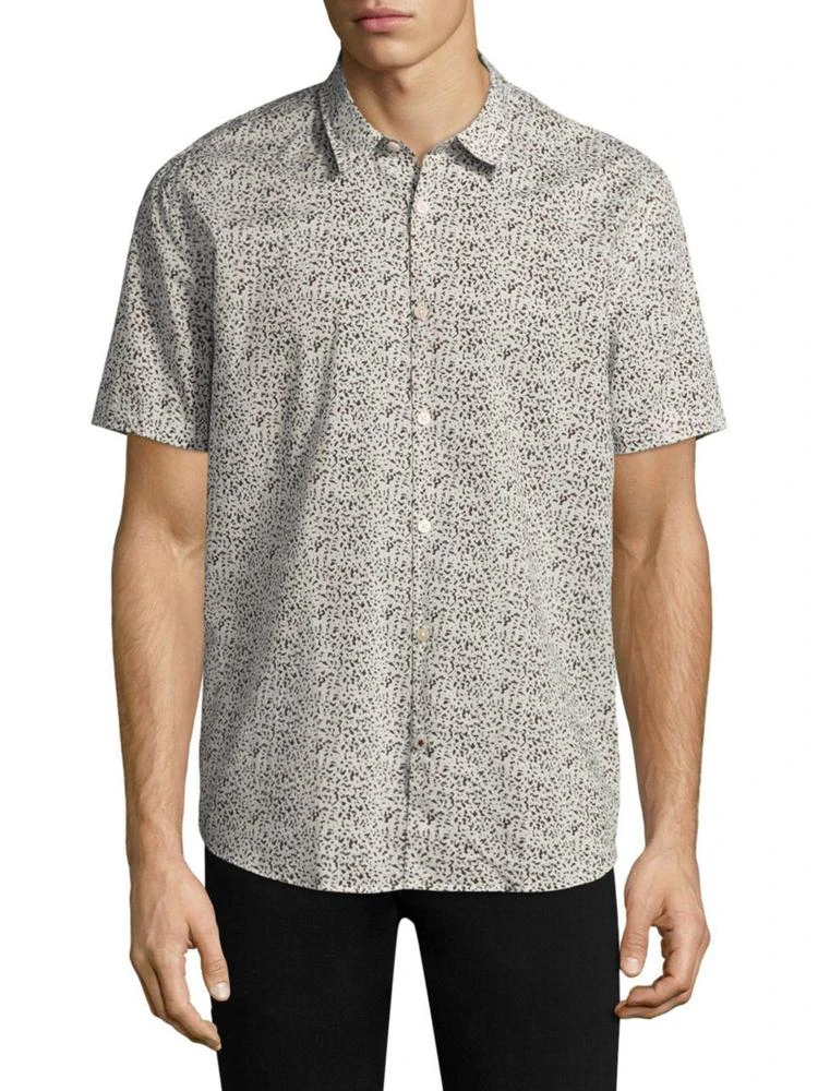 商品John Varvatos|Printed Cotton Casual Button-Down Shirt,价格¥384,第1张图片