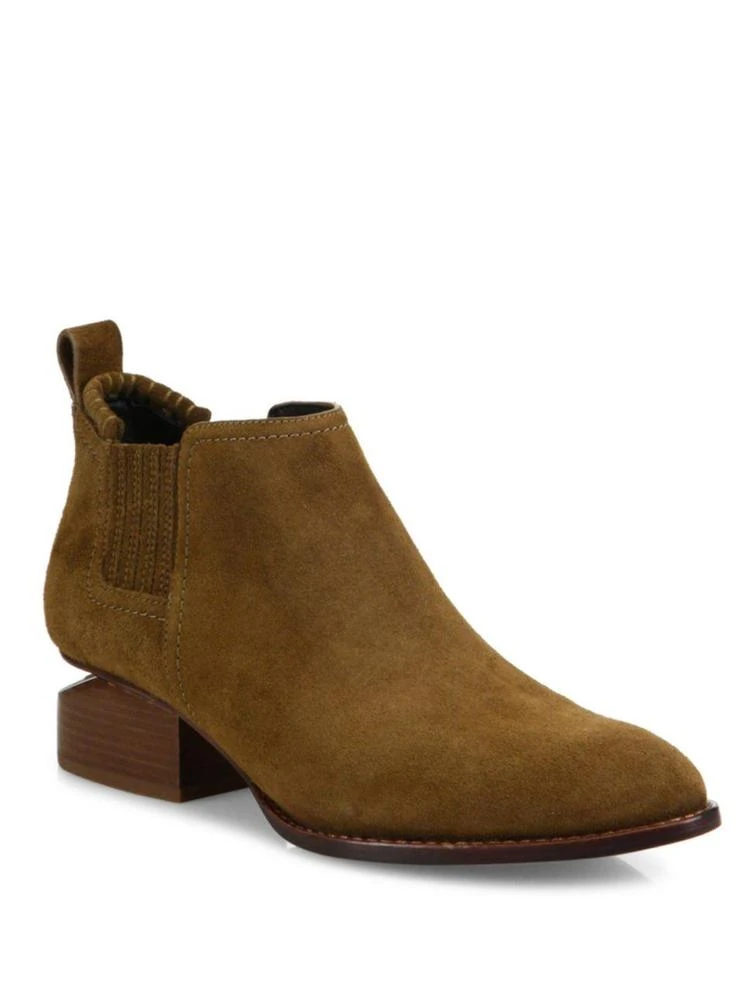 商品Alexander Wang|Alexander Wang - Kori Tilt-Heel Suede Oxford Booties,价格¥3753,第1张图片