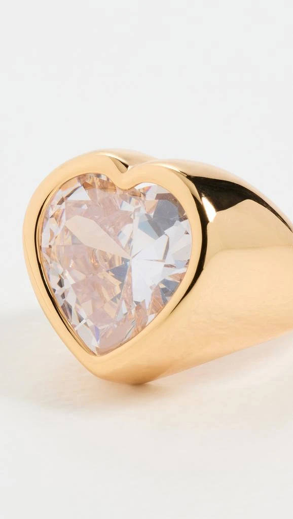 商品Timeless Pearly|Gold Plated Ring with Crystal Heart,价格¥1979,第3张图片详细描述