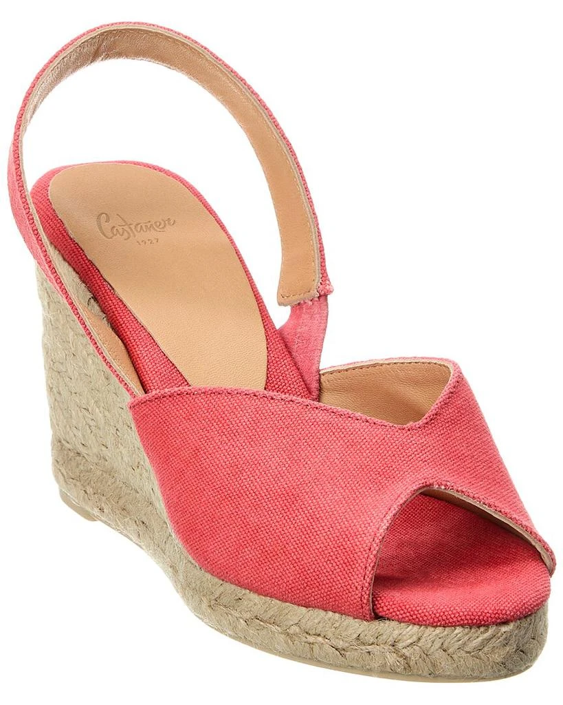 商品CASTAÑER|Brisa Canvas Slingback Wedge Sandal,价格¥673,第1张图片