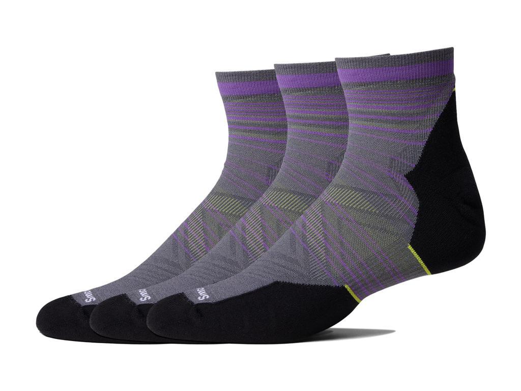 商品SmartWool|Run Targeted Cushion Pattern Ankle Socks 3-Pack,价格¥440,第1张图片