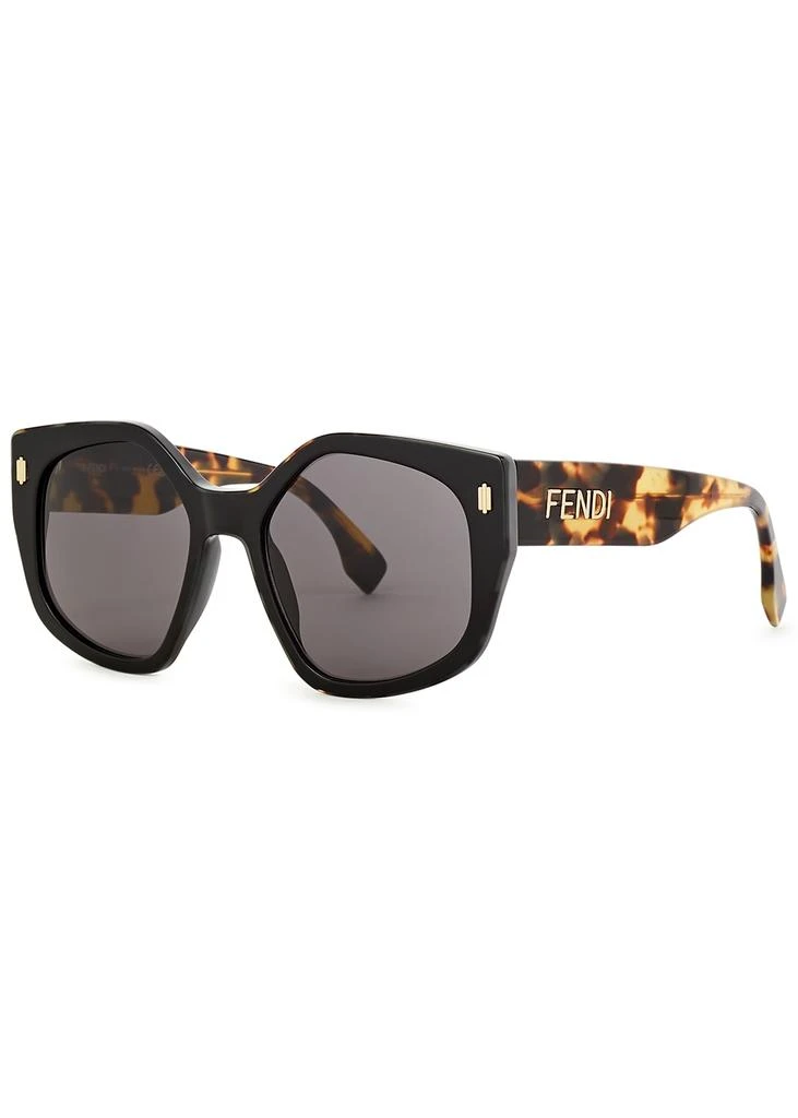 商品Fendi|Fendi Bold black oversized sunglasses,价格¥2734,第1张图片