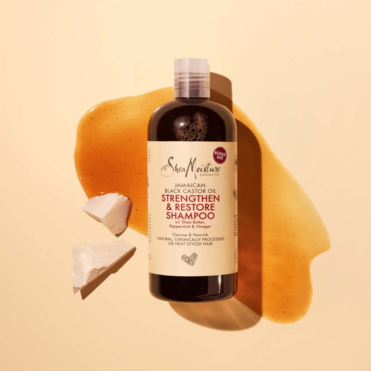 Shea Moisture 牙买加黑蓖麻油强韧修护洗发水 473ml 烫染发质商品第4张图片规格展示