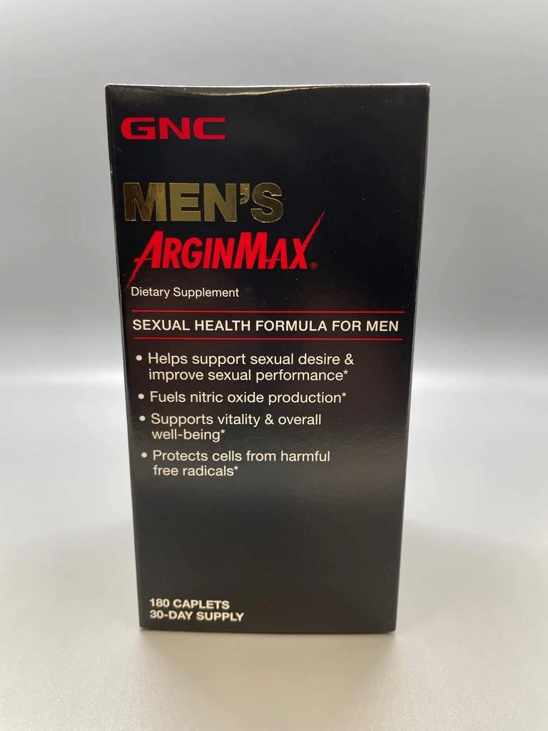 商品GNC|GNC Mens Arginmax Sexual Health Supplement for Men, 180 Count, Supports Blood Flow and Vitality,价格¥254,第2张图片详细描述