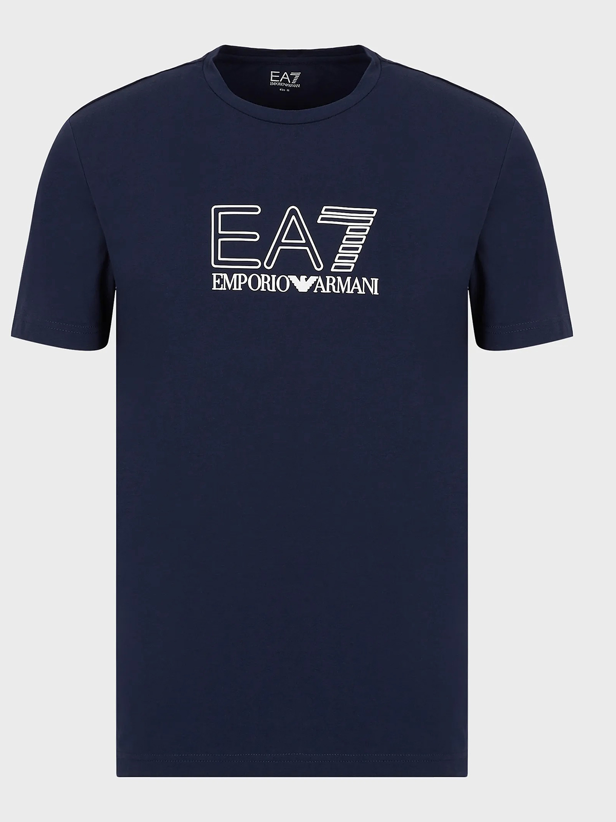 EMPORIO ARMANI 男士海军蓝色色棉质字母logo印花圆领短袖T恤 3LPT54-PJ02Z-1554商品第1张图片规格展示