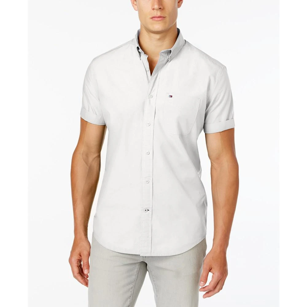 商品Tommy Hilfiger|Men's  Big & Tall Maxwell Short-Sleeve Button-Down Shirt,价格¥308,第1张图片详细描述