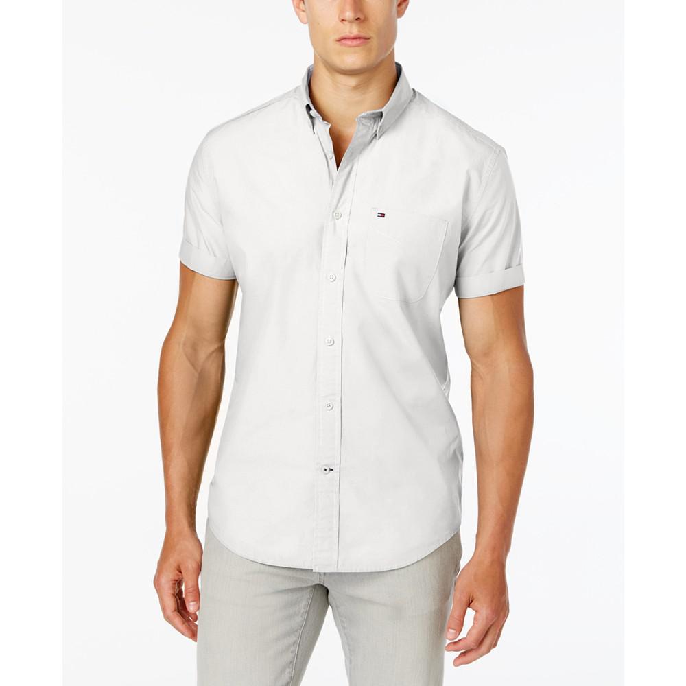 商品Tommy Hilfiger|Maxwell 男式半袖衬衣,价格¥438,第1张图片