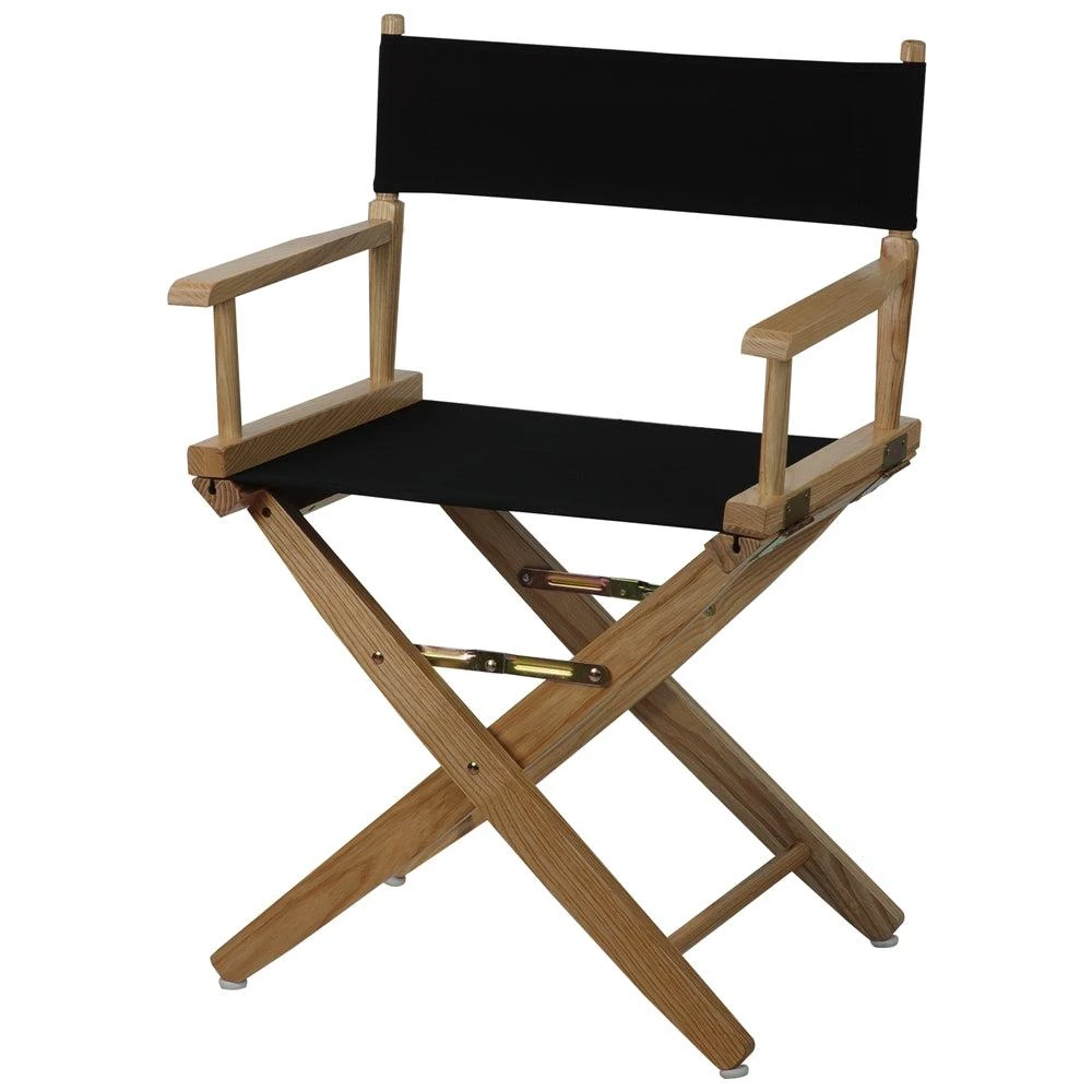 商品American Trails|Extra-Wide Premium 18"  Directors Chair Natural Frame W/Black Color Cover,价格¥1037,第4张图片详细描述