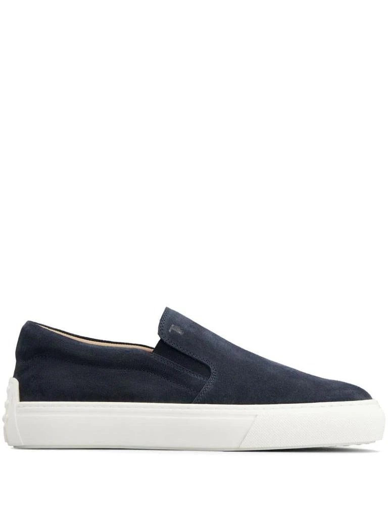 商品Tod's|TOD'S Suede slip-on loafers,价格¥3061,第1张图片