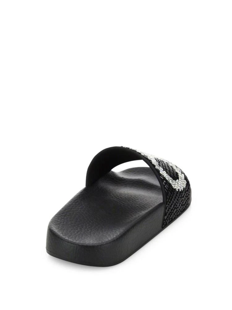 商品Salvatore Ferragamo|Groove Crystal-Embellished Logo Slides,价格¥2361,第2张图片详细描述