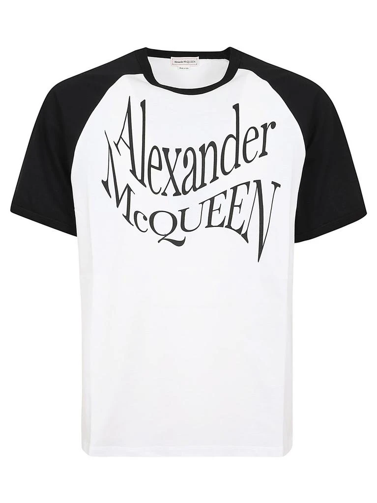 商品Alexander McQueen|Alexander McQueen Logo Printed Crewneck T-Shirt,价格¥1530,第1张图片