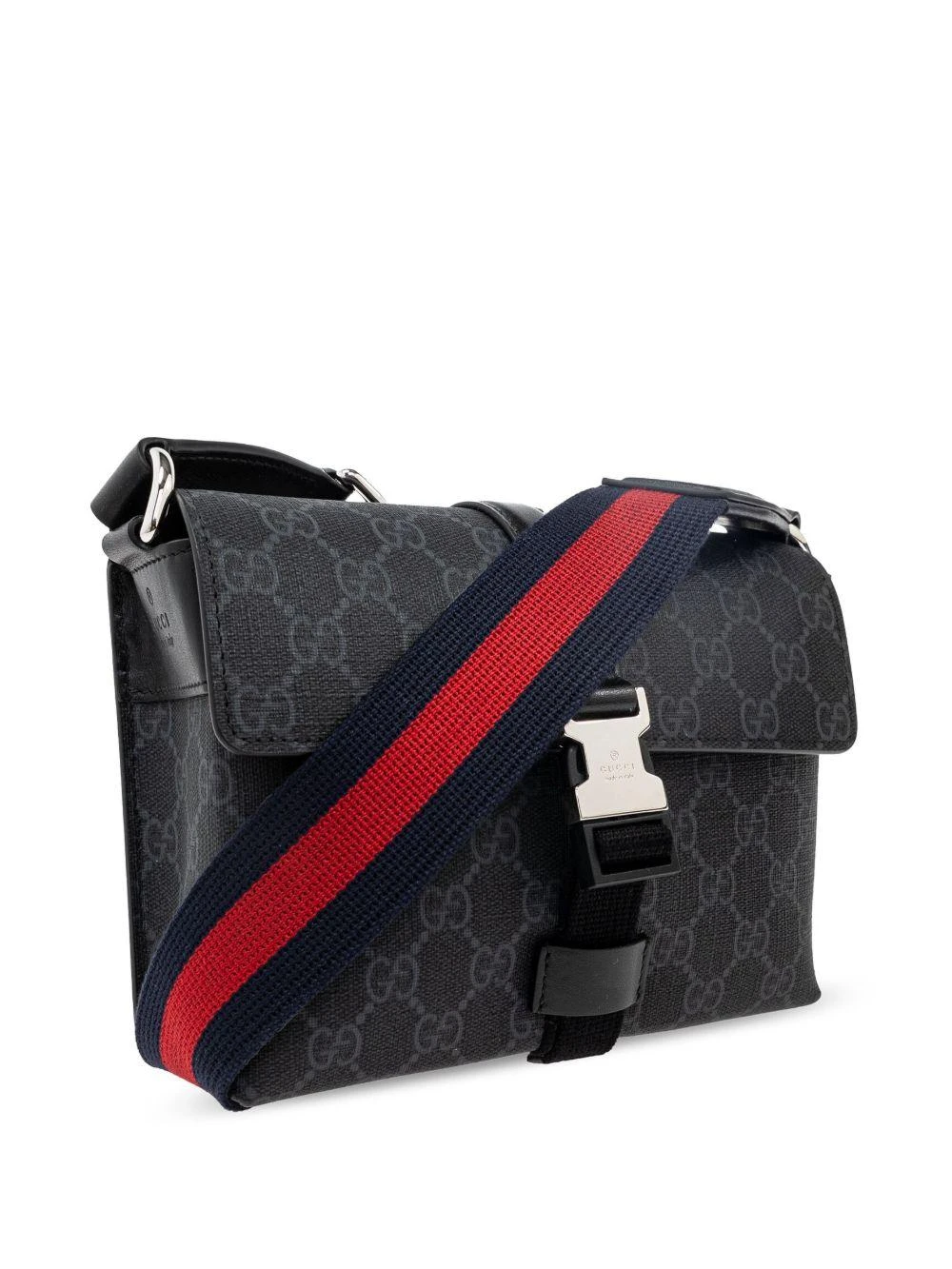 商品Gucci|Gucci 男士斜挎包 816953FAD8C1049 黑色,价格¥11565,第4张图片详细描述