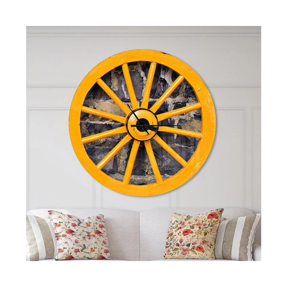 商品Design Art|Designart Oversized Farmhouse Round Metal Wall Clock - 36 x 36,价格¥3512,第5张图片详细描述