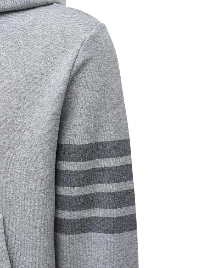 商品Thom Browne|Tonal 4 Bar Cotton Sweatshirt Hoodie,价格¥6815,第3张图片详细描述