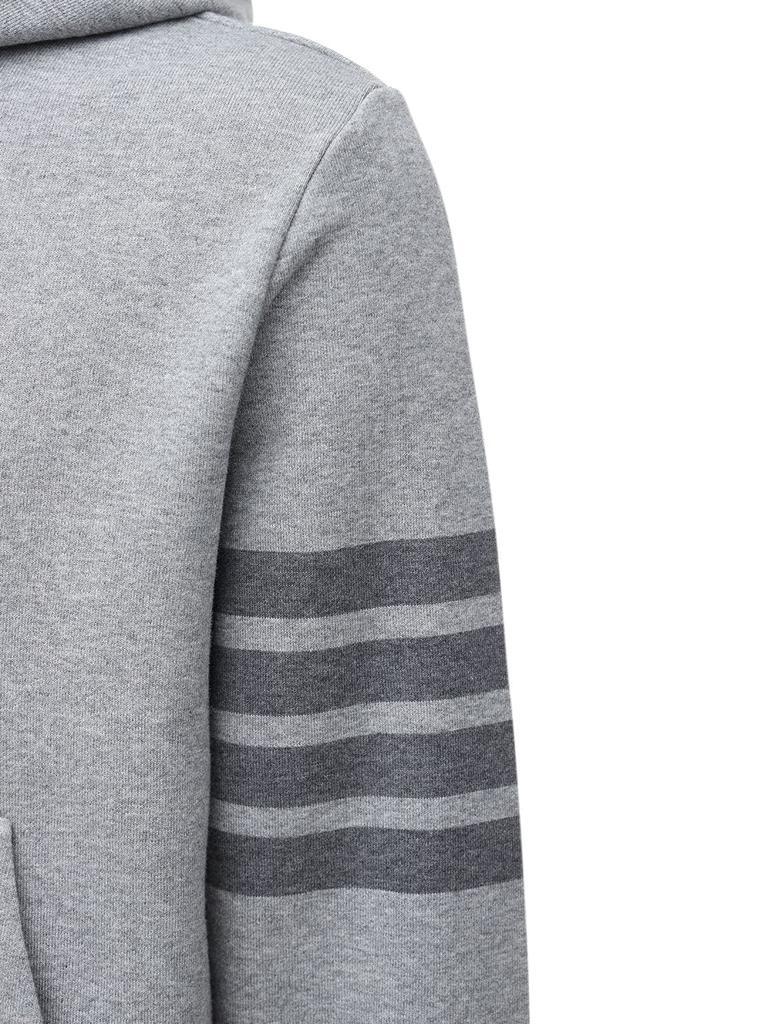 商品Thom Browne|Tonal 4 Bar Cotton Sweatshirt Hoodie,价格¥6625,第5张图片详细描述