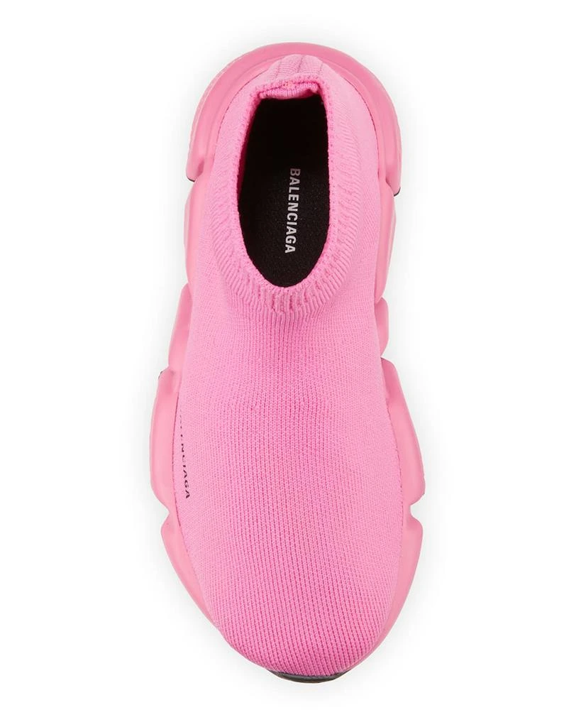 商品Balenciaga|Kid's Knit Sock Trainer Sneakers, Pink,价格¥3475,第3张图片详细描述