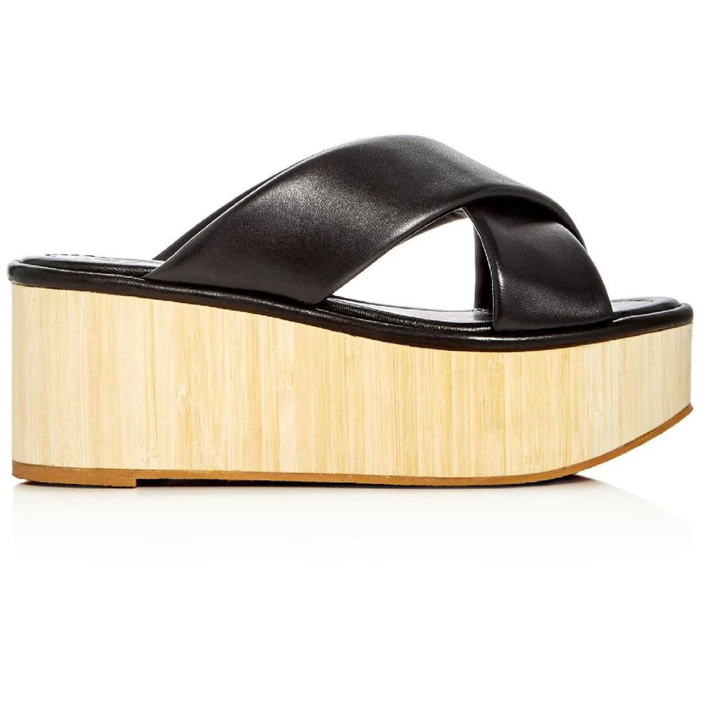 商品ROBERT CLERGERIE|Robert Clergerie Womens Leather Slide Platform Sandals,价格¥518,第3张图片详细描述