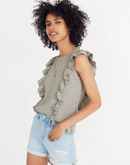 商品Madewell|Ruffled Sweater Tank,价格¥317,第1张图片