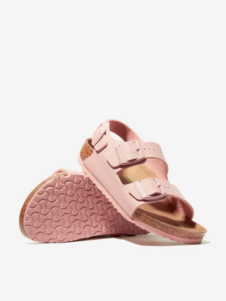 商品Birkenstock|Girls Milano TEX Canvas Sandals in Pink,价格¥430,第2张图片详细描述