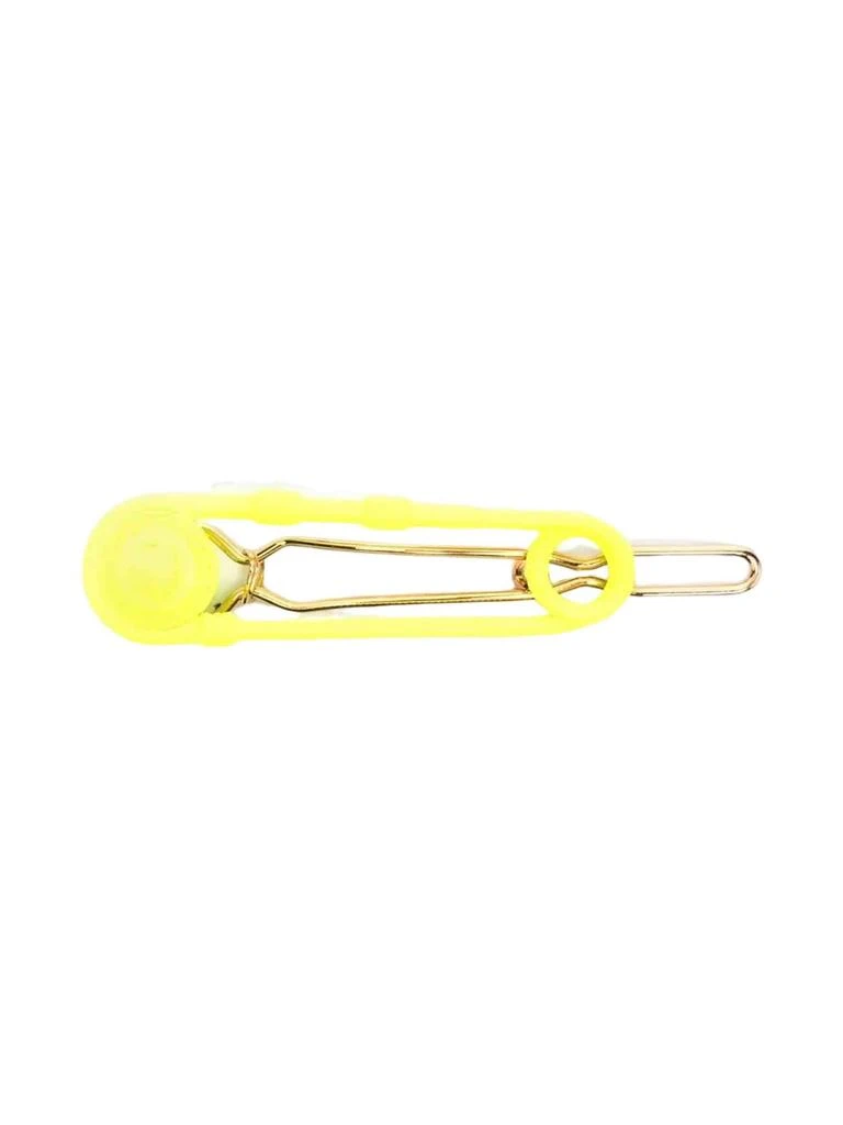 商品Versace|Young Versace Yellow Hair Clip Girl Kids,价格¥1456,第1张图片