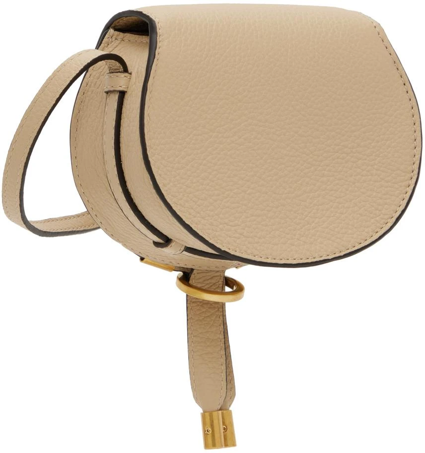 商品Chloé|Beige Nano Marcie Saddle Bag,价格¥5873,第3张图片详细描述