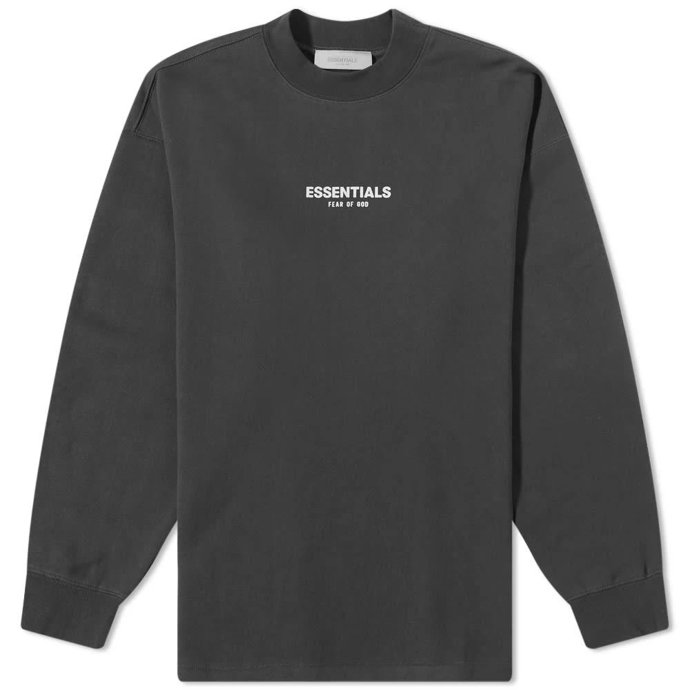 商品Essentials|Fear of God ESSENTIALS Relaxed Crew Neck Fleece Sweat - Iron,价格¥515,第1张图片