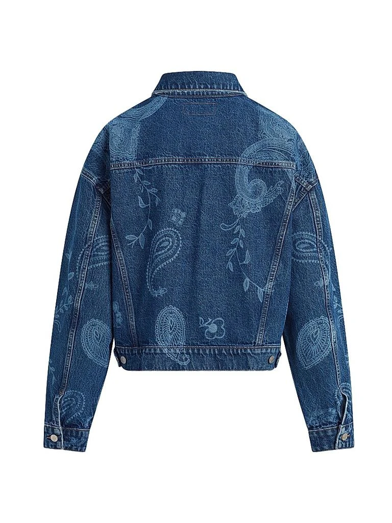 商品Hudson|Brea Swing Paisley Trucker Jacket,价格¥1054,第3张图片详细描述