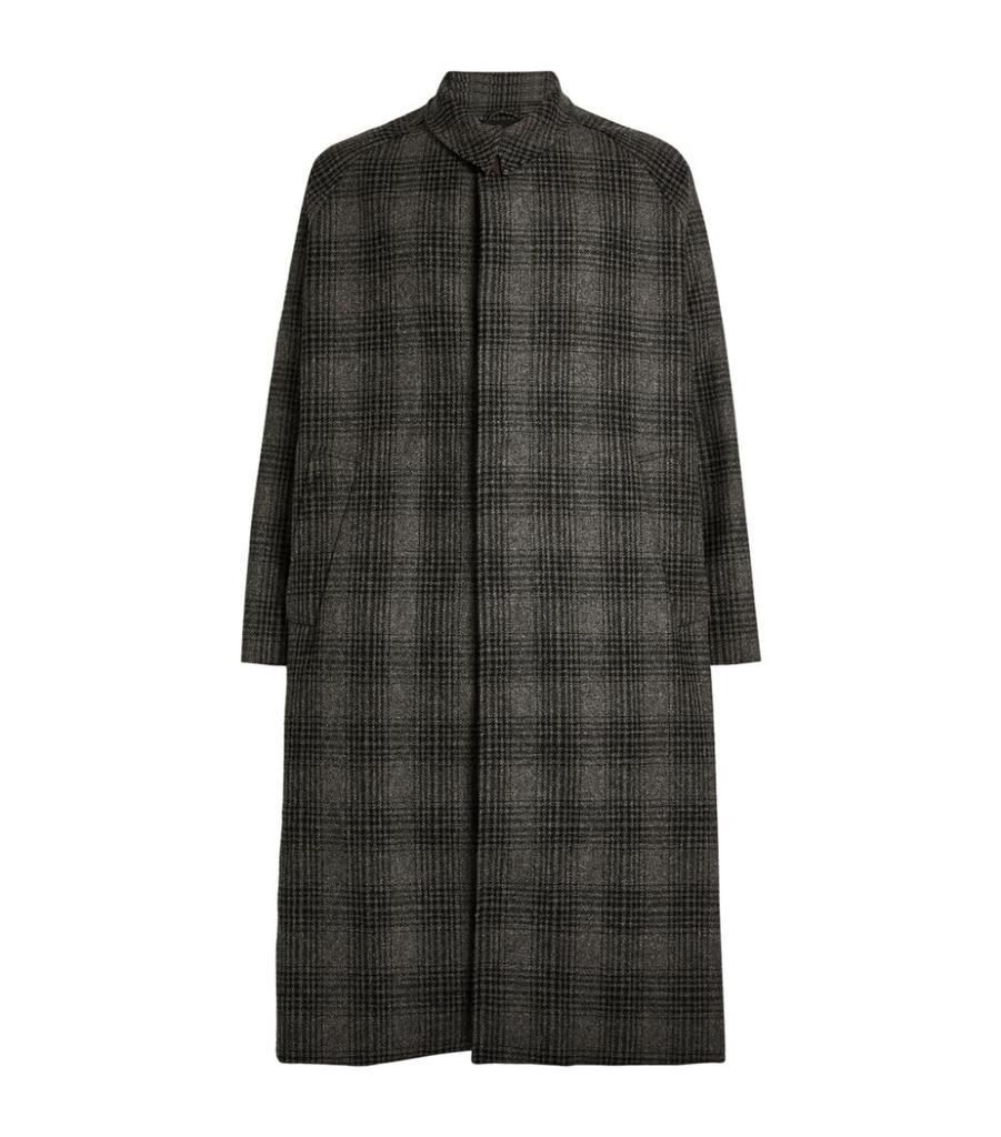 商品Studio Nicholson|Wool Check Coat,价格¥8845,第1张图片
