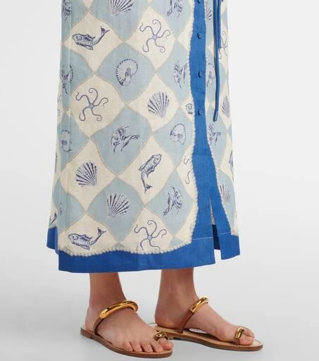 商品ALÉMAIS|Pia printed linen shirt dress,价格¥5171,第5张图片详细描述