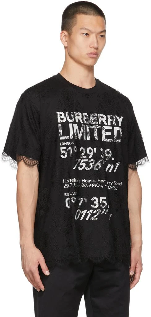商品Burberry|黑色 Paneled Lace T 恤,价格¥10807,第2张图片详细描述