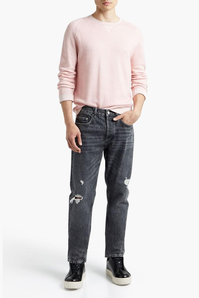 Slim-fit distressed denim jeans商品第2张图片规格展示
