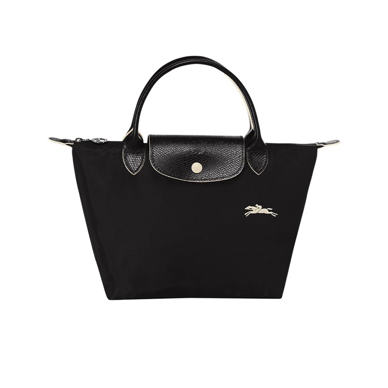 商品Longchamp|LONGCHAMP 珑骧   女士织物中号短柄女包手提包 黑色 L1623619001,价格¥797,第1张图片