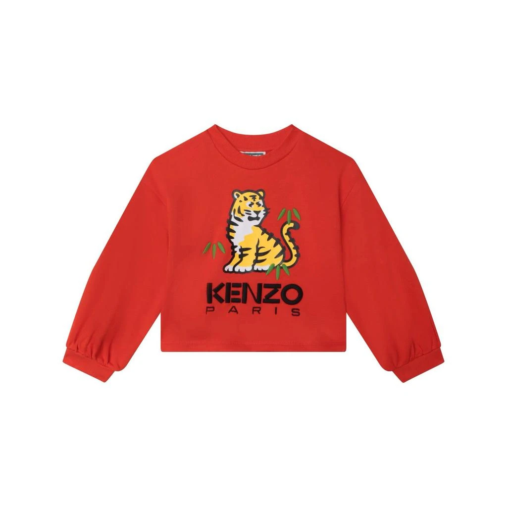 商品预计3周后发货 Kenzo|Sweat-Shirt Poivron - Enfant Fille - Kenzo Kids,价格¥298,第1张图片