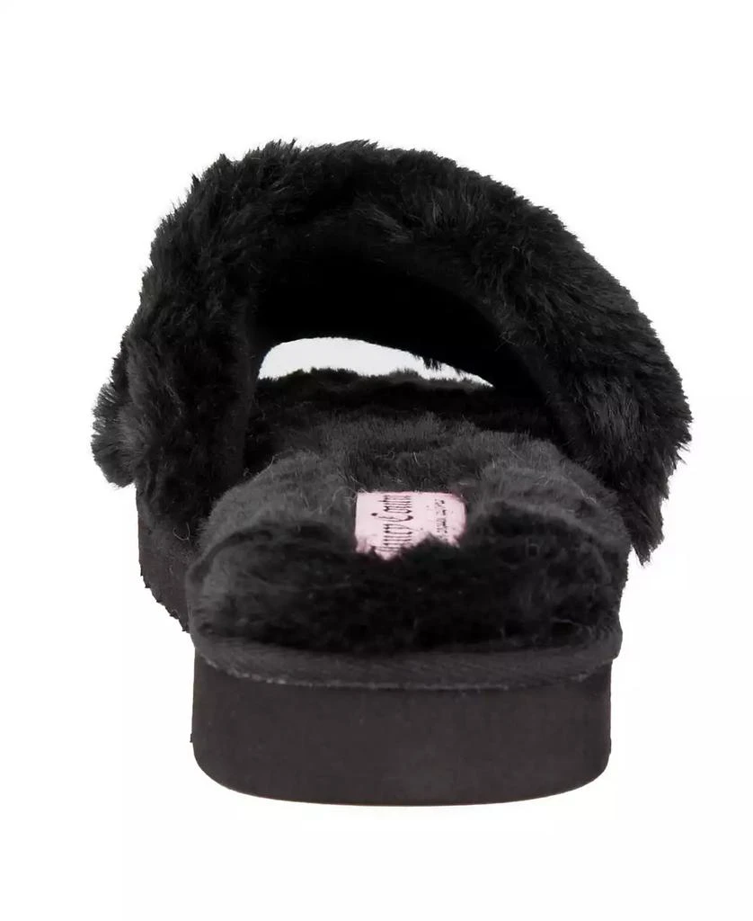 商品Juicy Couture|Women's Halo Faux Fur Slip-On Slippers,价格¥337,第3张图片详细描述