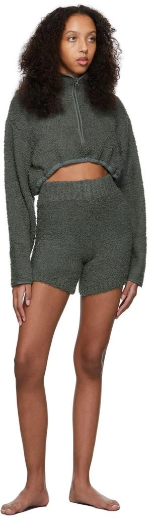 商品SKIMS|Grey Cozy Knit Cropped Sweater,价格¥443,第4张图片详细描述