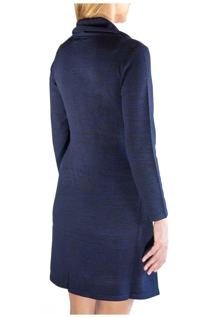 Cowl Neck Pocket Sweater Dress商品第2张图片规格展示