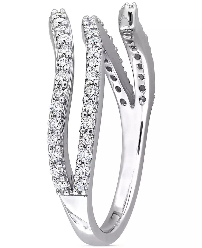 商品Macy's|Moissanite Wrap Statement Ring (1/2 ct. t.w.) in Sterling Silver,价格¥1178,第5张图片详细描述